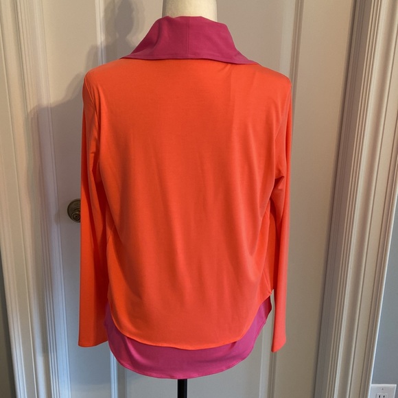 Gorgeous Coral and Pink Nygard Double Layer Waterfall Jacket. Size XS-Small. - Picture 5 of 11